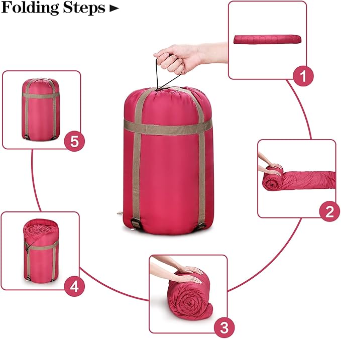 Sleeping Bags for Adults Teens &amp Kids - Use for 3-4 Seasons Warm &amp Cold Weather - LightweightWaterproof Use for Backpacking Hiking and Camping