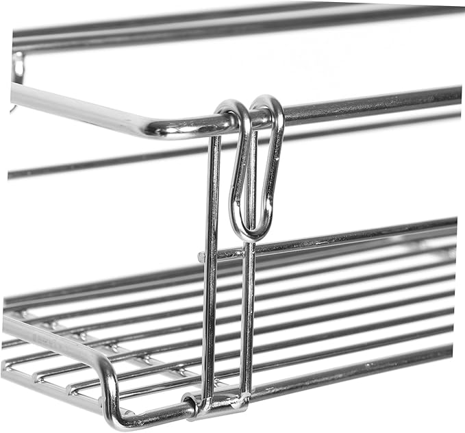 VICASKY Folding Camping Table Extended Hanging Basket Multi-Functional Storage Rack for BBQ Picnic and Outdoor Activities Compact Design Camping Accessories