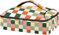 Casserole Carrier Cute Checkered PatternInsulated Casserole Carrier for Hot or Cold Food Thermal Lunch Tote for Potluck Parties Picnic Beach Fits 9 x 13 Inches Baking Dish