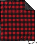 Pendleton Roll-Up Travel Blanket 60” x 70” Durable Wool Blanket with a Waterproof Nylon Backing Portable for Travel Camping and Picnics with Leather Handle Grip and Patch