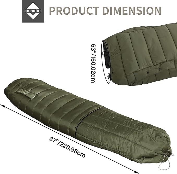 Onewind Hammock Top Quilt with Footbox Lightweight and Portable Sleeping Quilt Camping Sleeping Bag for Backpacking and Hiking