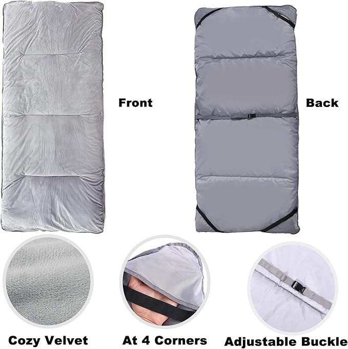 Gehannah Thick Camping Sleeping Pad Soft Comfortable Microfiber Camping Cot Pads for Adults Lightweight Foldable Sleeping mats for Traveling Hiking Backpacking Traveling