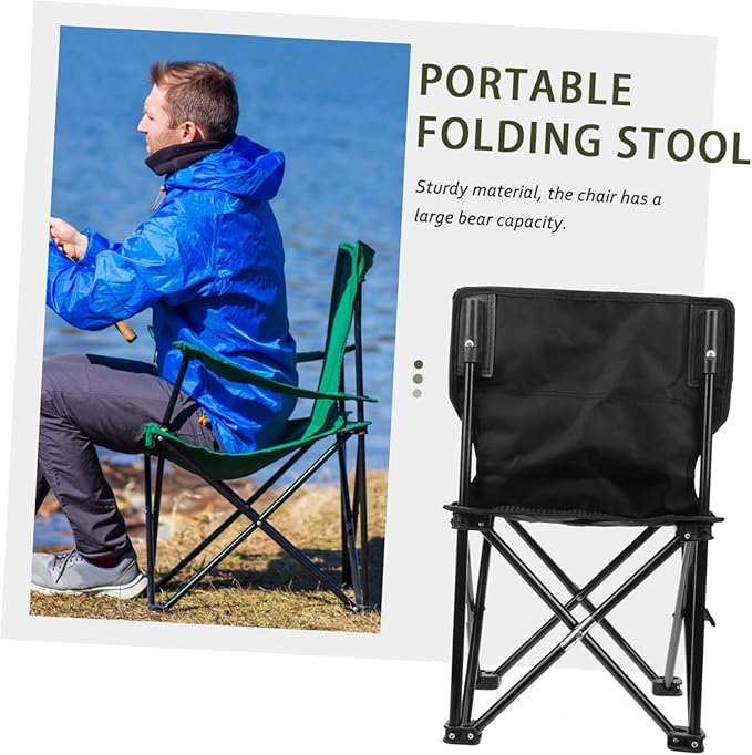 Portable Lightweight Folding Camping Chair for Outdoor Activities Easy to Carry Sturdy Construction for Fishing Picnics and Tailgating