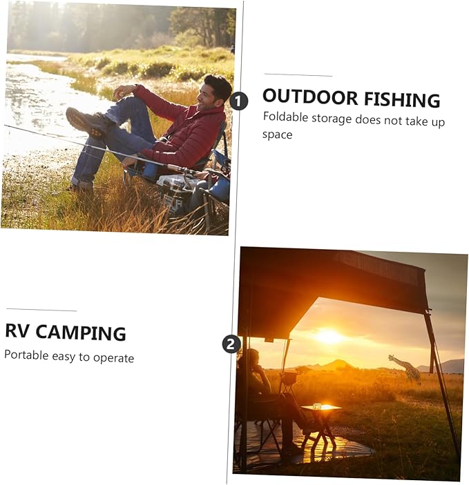 ibasenice Portable Outdoor Aluminum Folding Table Compact Camping Table Carrying Bag for Picnics Beach Parties and Outdoor Activities