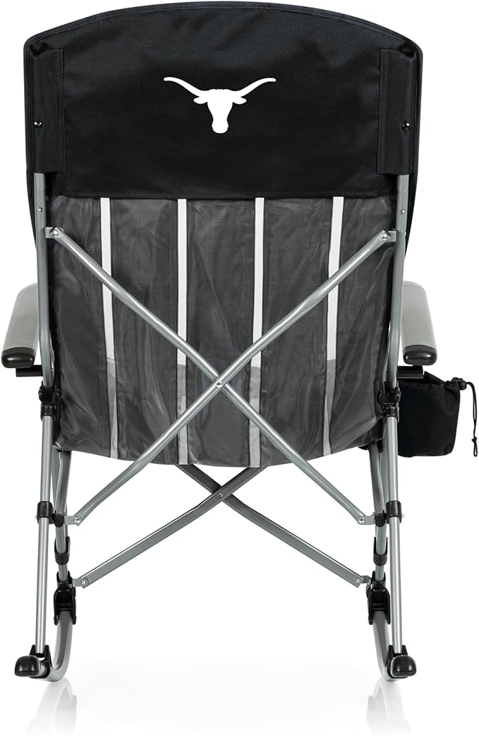 Picnic TIME NCAA Unisex-Adult NCAA Outdoor Rocking Camp Chair XL Heavy Duty Camping Chair for Adults