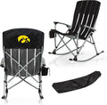Picnic TIME NCAA Unisex-Adult NCAA Outdoor Rocking Camp Chair XL Heavy Duty Camping Chair for Adults
