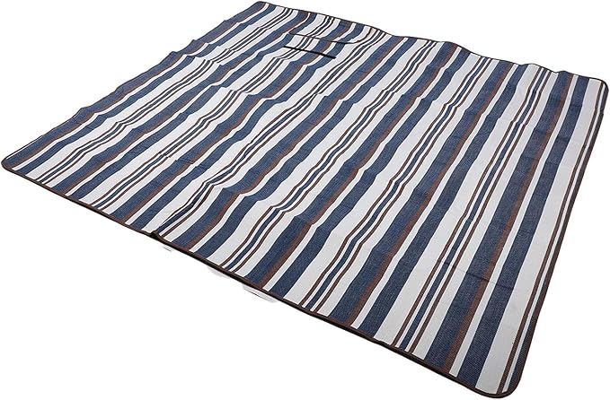 Picnic Blanket Sandproof | Extra Large 200x185cm for 6-8 Adults | Portable Foldable Outdoor Mat for Beach/Camping/Park | Oxford Cloth with Carry Handle