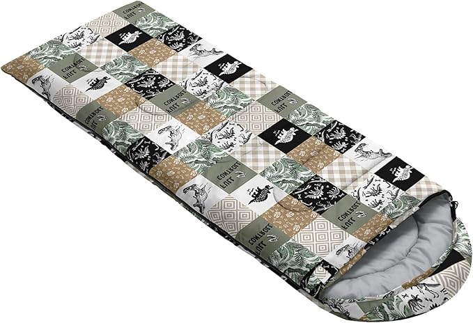 Kids Sleeping Bag for Boys GirlsBohemian Cowboy Print-Lightweight Warm Portable Outdoor Indoor-Waterproof Cold Weather Resistant Sleeping Bag for Camping Hiking