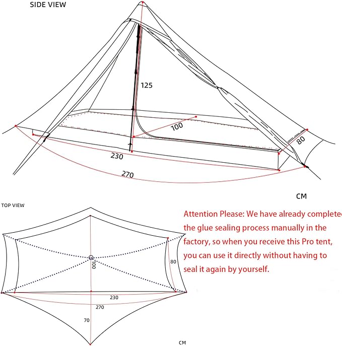 3FULGEAR Lanshan 1 Pro Upgraded Ultralight 1-Person Camping Tent – 3/4 Season 20D Double-Sided Silicone Nylon Waterproof Lightweight for Hiking Trekking Climbing