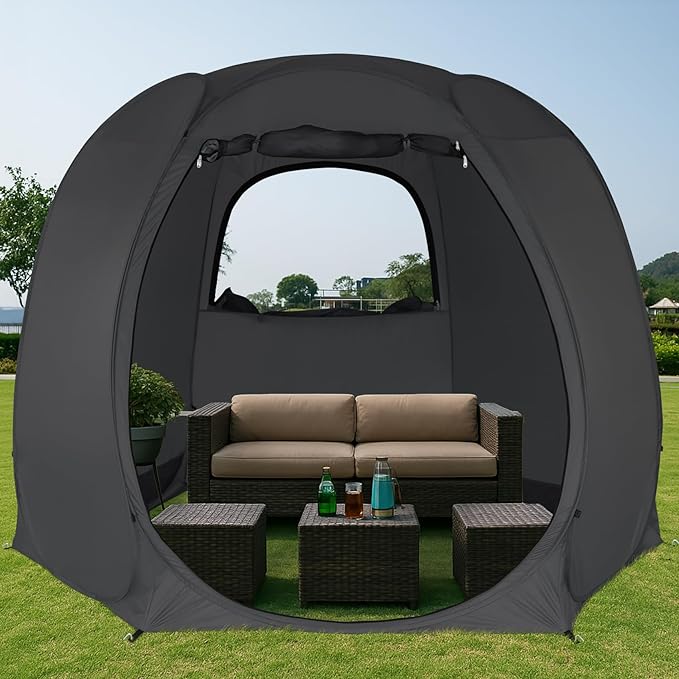Alvantor Pop Up Screen Tent House Room Instant Outdoor Camping Canopy Sun Shelter Gazebo for Patio Backyard &amp Deck Privacy Tent(2-10 People 8'x8' 10'x10' 12'x12')
