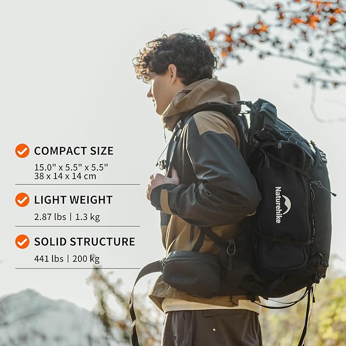 Naturehike YL01 Snap Camping Chair 1 Second Setup Frame 441lb Capacity Camp Chair Portable &amp Lightweight Backpacking Chair