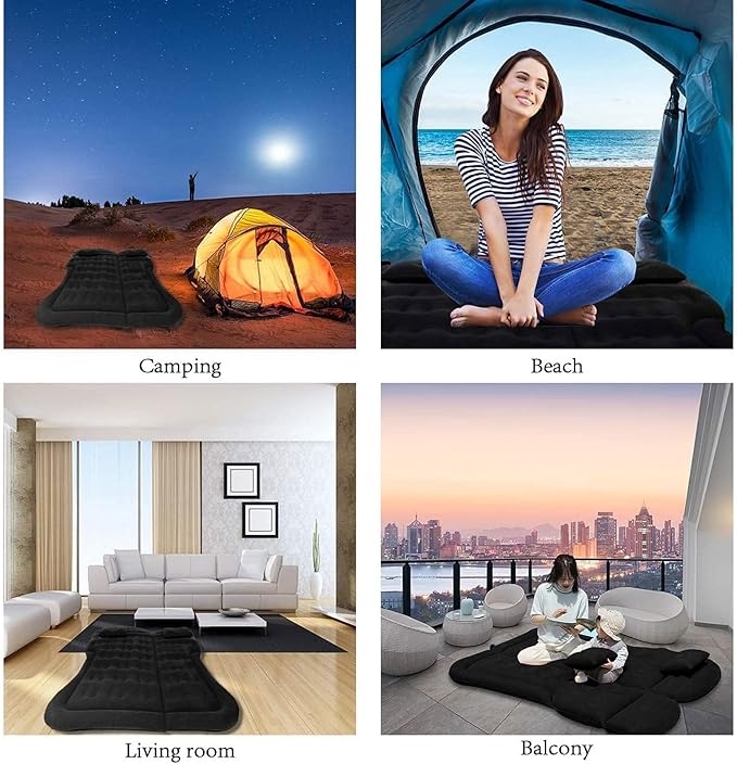 Air Mattress for Toyota Wigo 2014 2015 2016 2017 Portable Foldable Car Inflatable Mattress with Air Pump for Home Car Travel CampingF