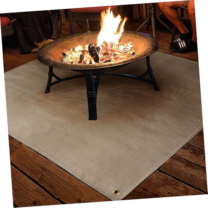 POPETPOP Fireproof Camping Blanket Multi Function Insulation Mat for Outdoor BBQ Heat Resistant Fireproof Mat for Picnics and Backyard Gatherings