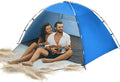 Beach Tent for 2-4 Persons Beach Tent Sun Shelter UPF50+ UV Protection Sun Shade Witch Huge Breathable Mesh Window Easy Set up for Beach Camping Fishing