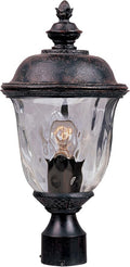 Maxim 3426WGOB Carriage House Traditional Early American DC Cast Aluminum Water Glass Outdoor Post/Pole Mount 1-Light 60 Watt 20H x 9W Oriental Bronze