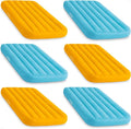 Intex 66803EP Cozy Kidz Inflatable Airbed : Fiber-Tech – Velvety Soft Surface – Carry Bag Included – Color May Vary – 34.5 x 62 x 7 6 Pack