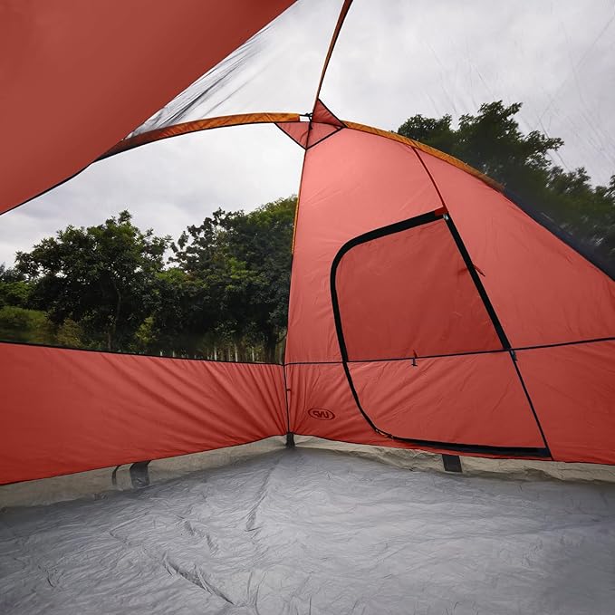 unp 6 Person 4 Season Dome Tent Easy to Set Up for Camping &amp Hiking Lightweight &amp Portable Green