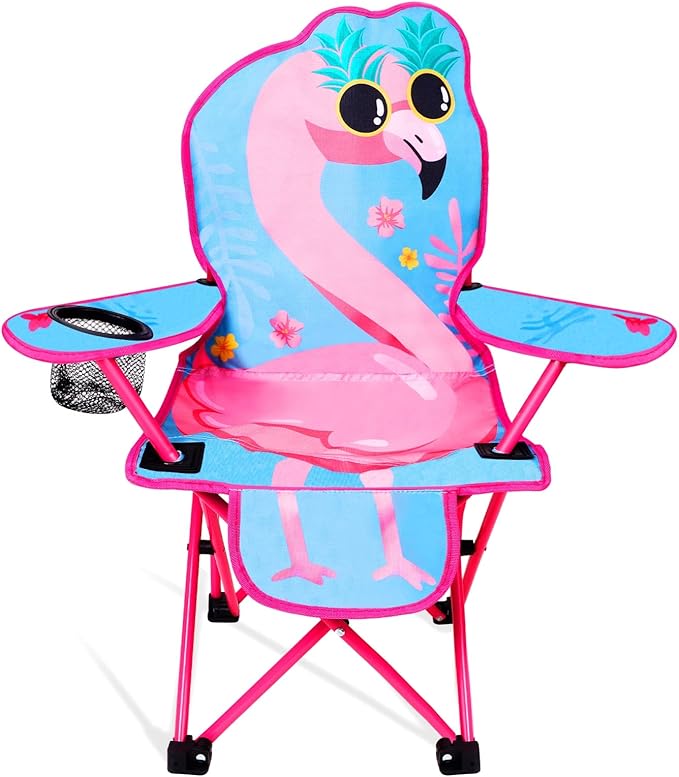 KABOER Kids Outdoor Folding Lawn and Camping Chair with Cup Holder and Carrying Bag Children's Camping Chairs