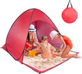 Pop Up Beach Tent Anti UV Automatic Sun Shelter Umbrella Portable Sun Shade Shelter for 2-3 People Outdoor Instant Pop Up Beach Shade Tent with Carrying Bag