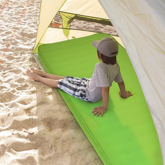 Giantex 4 Inch Self Inflating Camping Mat Green Compact Inflatable Lightweight
