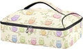 Casserole Carrier Cute Cartoon OwlsInsulated Casserole Carrier for Hot or Cold Food Thermal Lunch Tote for Potluck Parties Picnic Beach Fits 9 x 13 Inches Baking Dish
