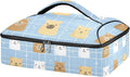 Casserole Carrier Cute Cartoon Animal PatternInsulated Casserole Carrier for Hot or Cold Food Thermal Lunch Tote for Potluck Parties Picnic Beach Fits 9 x 13 Inches Baking Dish