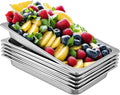 VEVOR Hotel Pans Full Size 2.5 Inch Deep Steam Table Pans 6 Pack0.8mm Thick Stainless Steel Hotel Pan Anti Jam Steam Table Pan for Home Party Restaurant Hotel Buffet