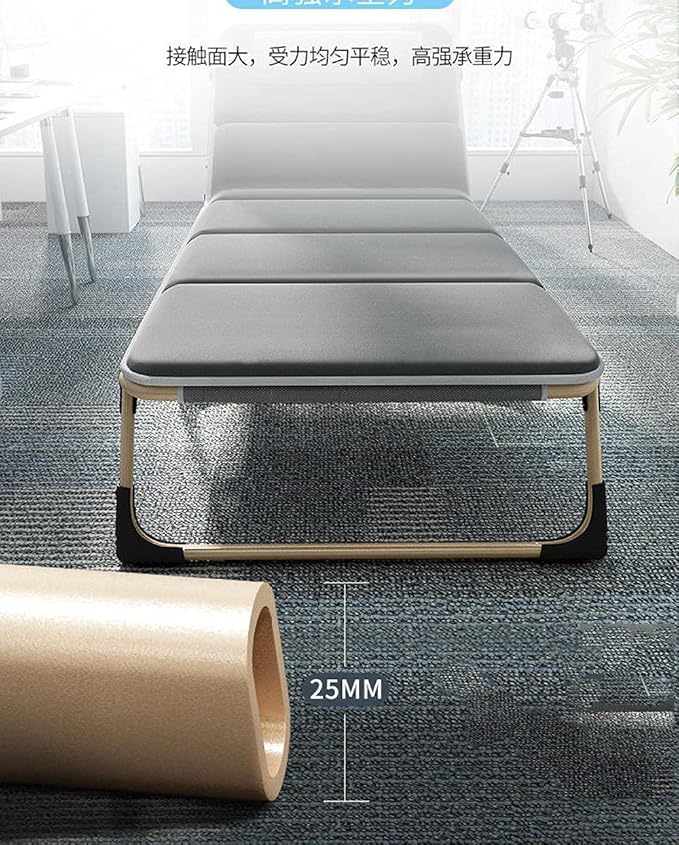 Folding ReclinerFolding Single Office Lunch Break BedFoldable Portable Household Adult Camp Bed Recliner Bed Multi Functional Reclining Chair-1