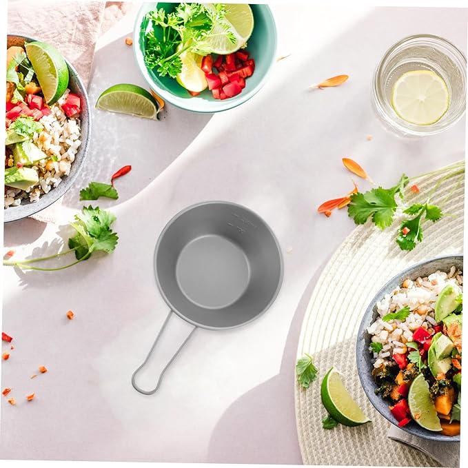 PRETYZOOM Stainless Steel Portable Camping Bowl Appetizer Cup Condiment Bowl Snack Dish for Hiking Picnic Outdoor Activities