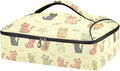 Casserole Carrier Interesting Patterns Cats FishInsulated Casserole Carrier for Hot or Cold Food Thermal Lunch Tote for Potluck Parties Picnic Beach Fits 9 x 13 Inches Baking Dish