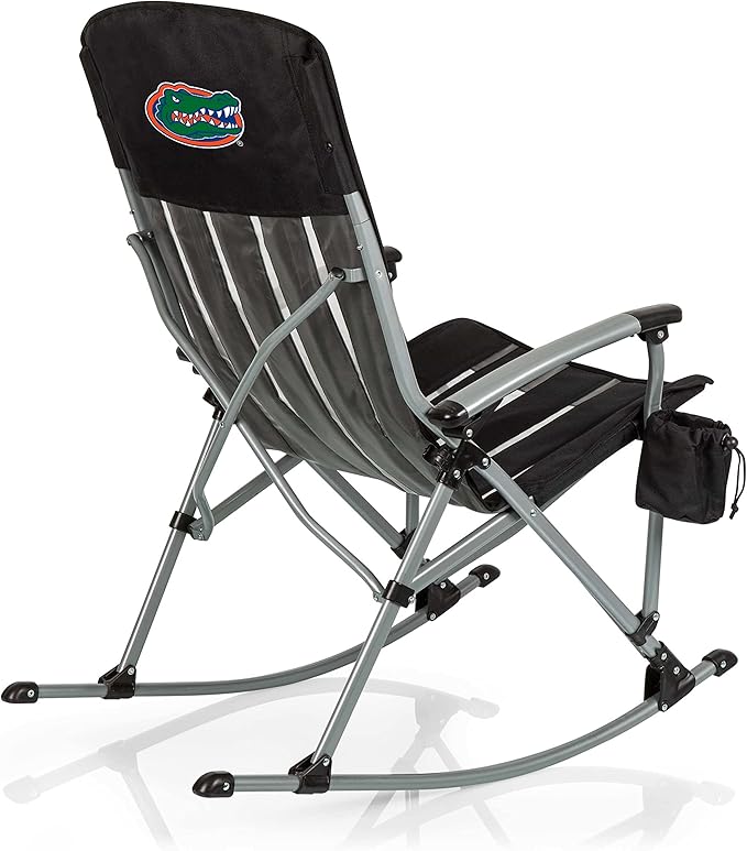 Picnic TIME NCAA Unisex-Adult NCAA Outdoor Rocking Camp Chair XL Heavy Duty Camping Chair for Adults