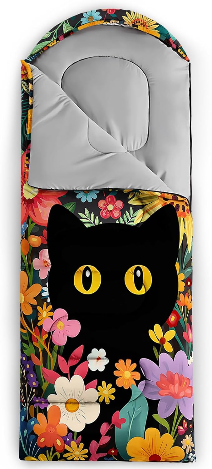 QOOMO Camping Sleeping Bags3 Season Warm &amp Cool WeatherLightweightWaterproof Sleeping Bags for Adults &amp KidsTravelingand OutdoorsCamping Gear Equipment