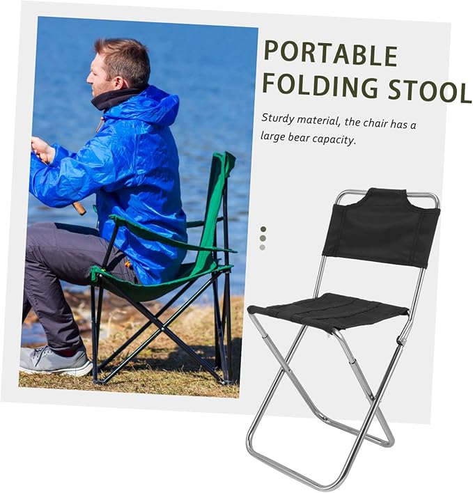 BESPORTBLE Portable Folding Chair for Adults Oversized Beach Camping Stool Umbrella Reclining Leisure Chair