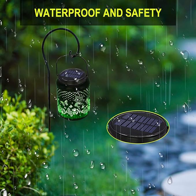 ZNYCYE Upgraded Replacement Solar Light Parts(Top Size 3.66 in) 4 Pack 8 Colors Solar Replacement Top Parts Lantern Lids for Garden Patio Yard Outdoor Hanging Lanterns