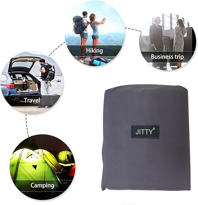 JITTY Sleeping Bag Liner Travel Sheet for Business Camping Backpacking Hiking Mountain Climbing Home Hostels Train 83x45