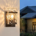Brown Outdoor Wall Sconce Waterproof Exterior Light Fixture Porch Wall Mount Lighting with E26 Sockets &amp Glass Shades for GarageDoorwayPatioFront Doo