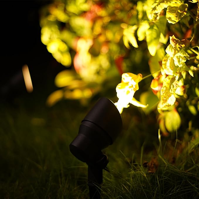 Malibu LED Floodlight Low Voltage Landscape Lighting Outdoor Spotlight for Walls Trees Flags Decorative Light 6 Watt 12V AC for Garden Lawn Use