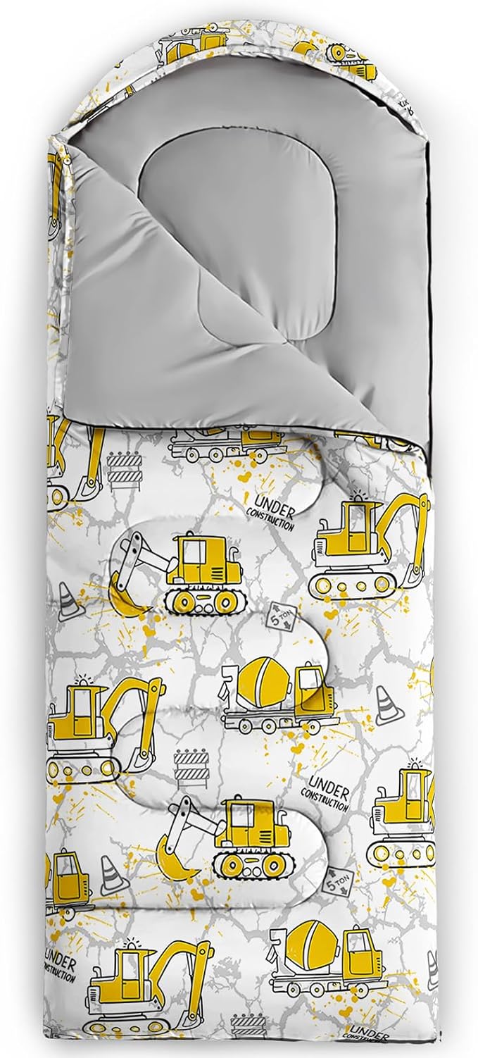 QOOMO Axolotl Cute Camping Sleeping Bags3 Season Warm &amp Cool WeatherLightweightWaterproof Sleeping Bags for Adults &amp KidsTravelingand Outdoors
