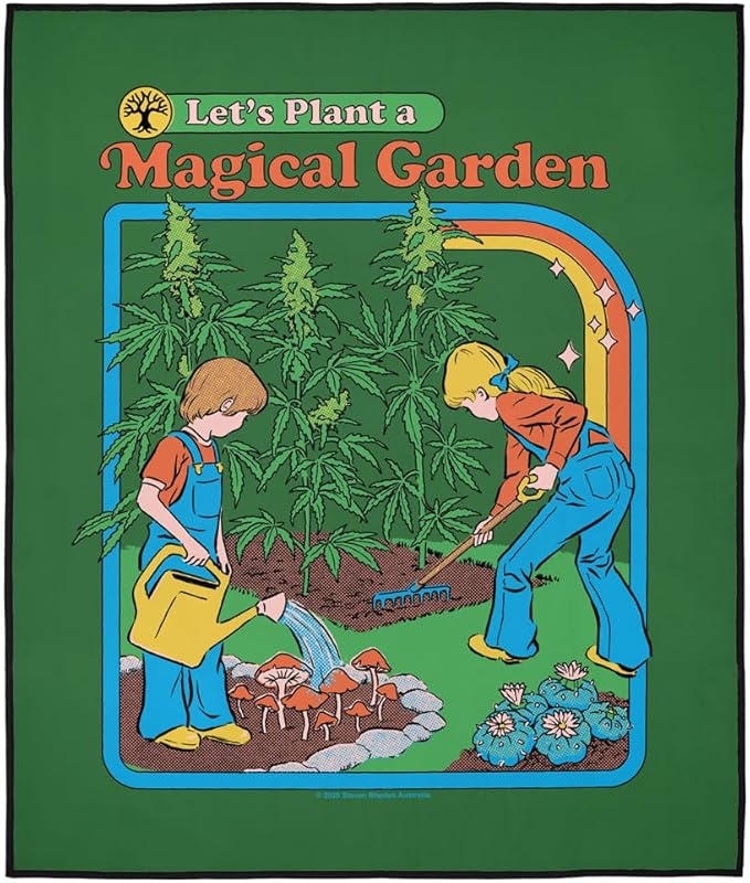 LOGOVISION Steven Rhodes Magical Garden Outdoor Blanket for Picnic Beach Camping Park Tailgate 50x60