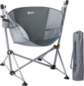 Portal Large Hammock Camping Chair Folding Rocking Chairs Portable Swinging Chair Wide Seat for Outdoor Lawn Patio GardenSupport 350 lbs Grey