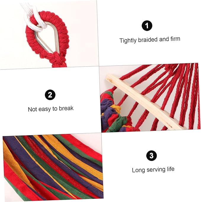 POPETPOP 150kg Load Capacity Rollover Hammock Straps Bug Net for Camping Garden Hiking Beach Travel Family Boys and Girls Relaxation