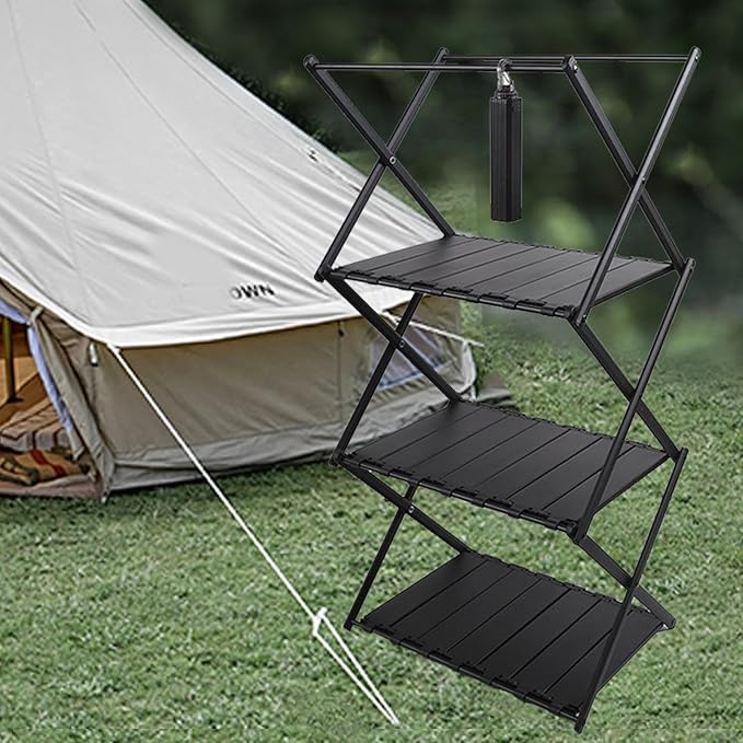 The Folding Shelves are Flexible and Versatile Portable Adjustable and Easy to fold