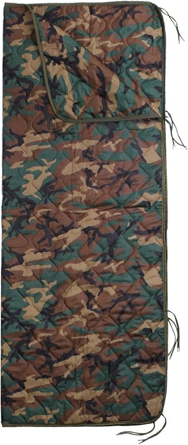 Rothco Enhanced G.I. Type Rip-Stop Poncho Liner With Zipper (Woodland Camo)