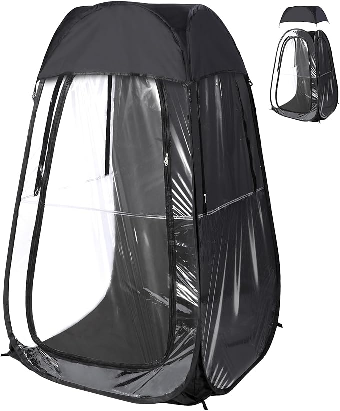 REDCAMP Sports Tent Pop Up Pod 1 Person Portable Weather Tents Sports Pod for Cold Day Waterproof Windproof Rain Pod Instant Shelter for Soccer Baseball Fishing