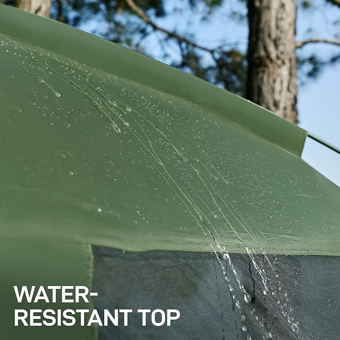 EVER ADVANCED Magnetic Screen House Room 11x9ft Hands-Free EntryScreenhouse with Sun Protection for Camping&ampPicnic 11x9ftCamping Tent Canopy Shelter with Mesh Green