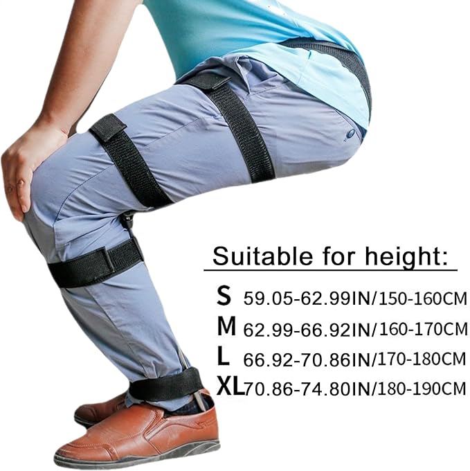 Wearable Chair - Leg Support Portable Adjustable Seat Ergonomic Design with Invisible Lightweight Construction | Fishing Adventures Subway Travel Outdoor Concerts Long Standing