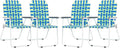 Bonnlo Folding Patio Chairs 1/2/4 Pack Outdoor Webbed Lawn Chairs Portable Camping Beach Chairs for Yard Garden Lawn