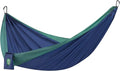 Handcrafted Adventure Parachute Hammock by Yellow Leaf Hammocks - Fits 1-2 PPL 400lb max - Weathersafe Super Strong Easy to Hang Ultrasoft Easy to Pack - Color: Blue and Green