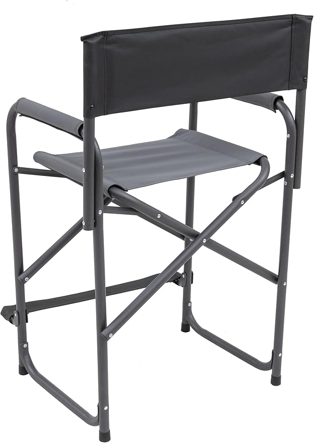 Browning Directors Chair - Outdoor Folding Chairs Made with Durable Fabric and Sturdy Aluminum/Steel Frame with Extra Tall Seat and Flip-Down Footrest