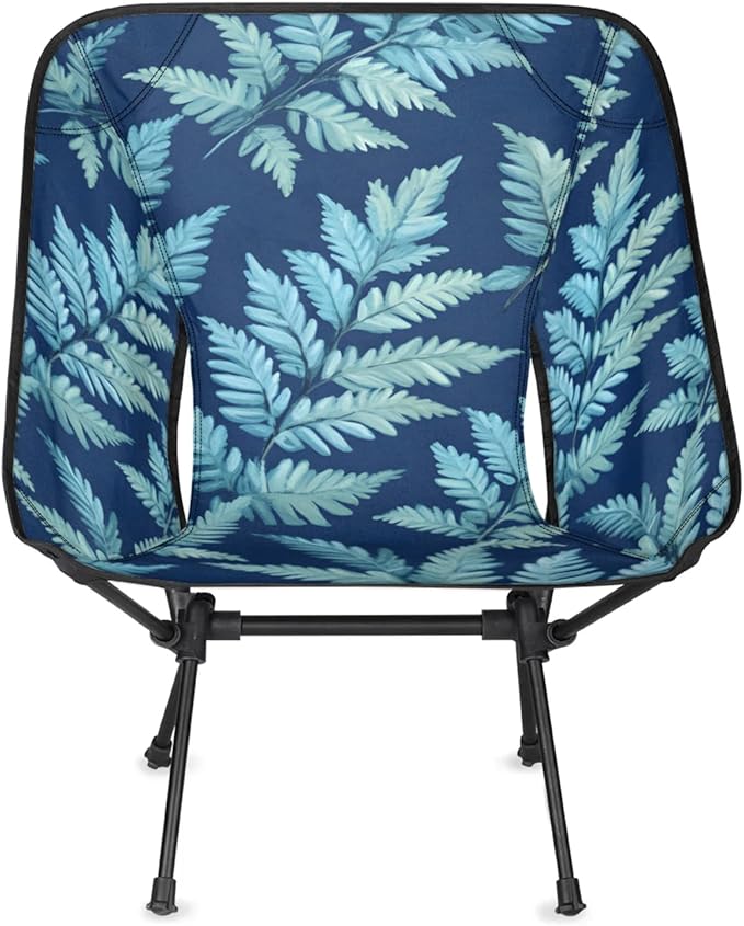 Honeybaby Folding Camping Chair Fern Leaves Theme Camping Chairs Lightweight Portable Chair Outdoor Foldable Chairs for Camping Travel Picnic Beach Hiking